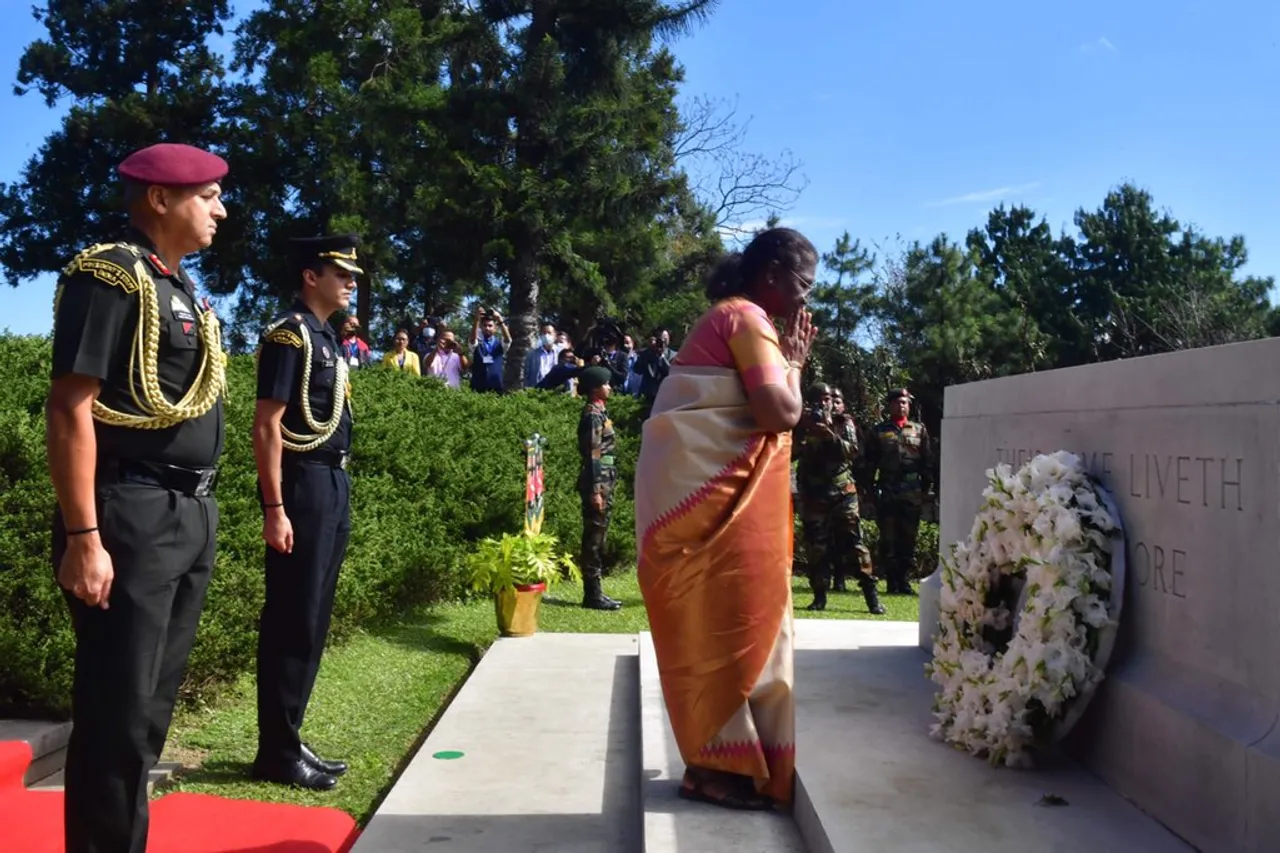 Nagaland: President Murmu Visits Kigwema Village, Kohima War Cemetery