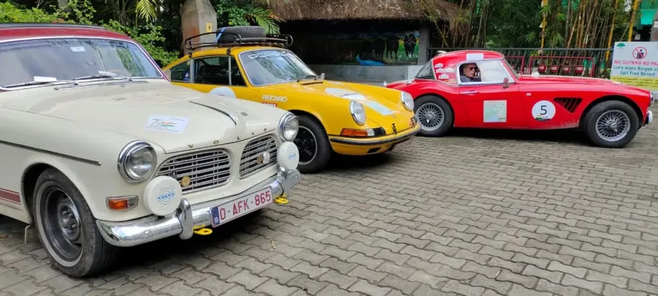 Himalayan Vintage Car Rally: Foreign Tourists Visit Pobitora