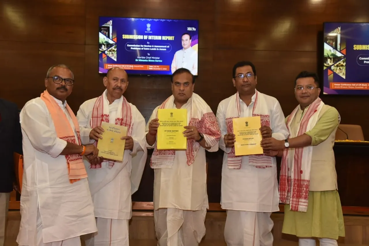 Satra Lands Commission Submits Interim Report on Encroachment to Assam CM