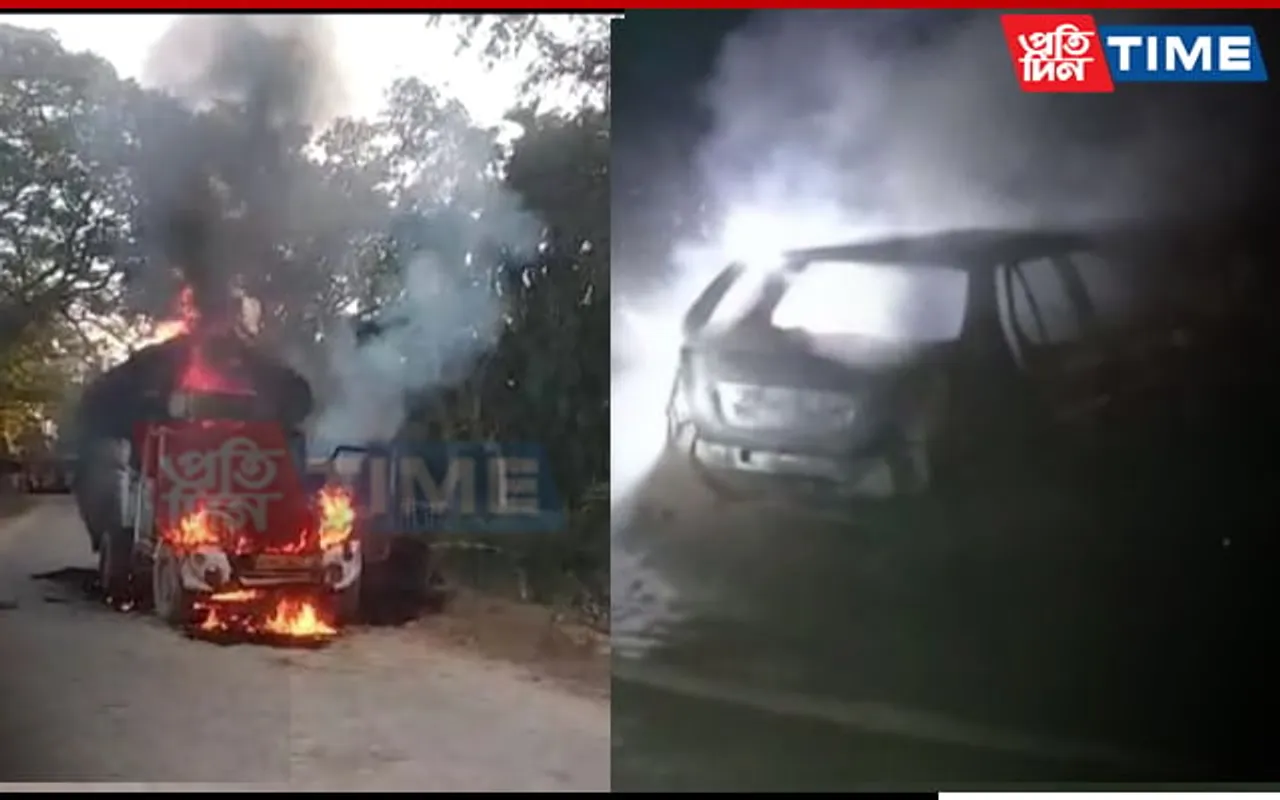 Assam: Two Vehicles Catch Fire in Separate Incidents
