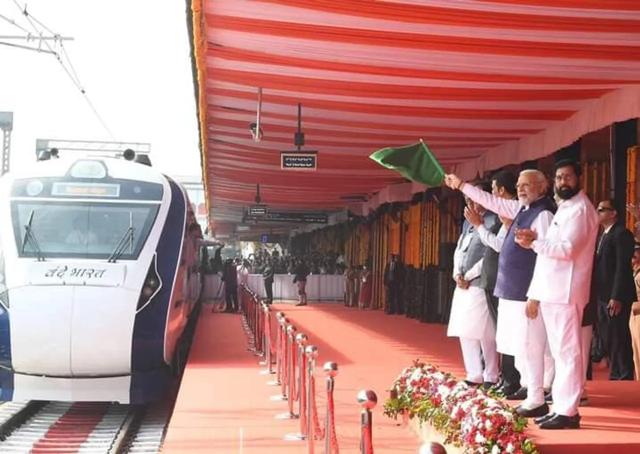 PM Modi Flags off Sixth Vande Bharat Express Connecting Nagpur, Bilaspur