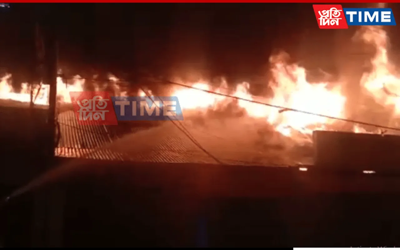 Assam: Massive Fire Breaks Out In Jorhat