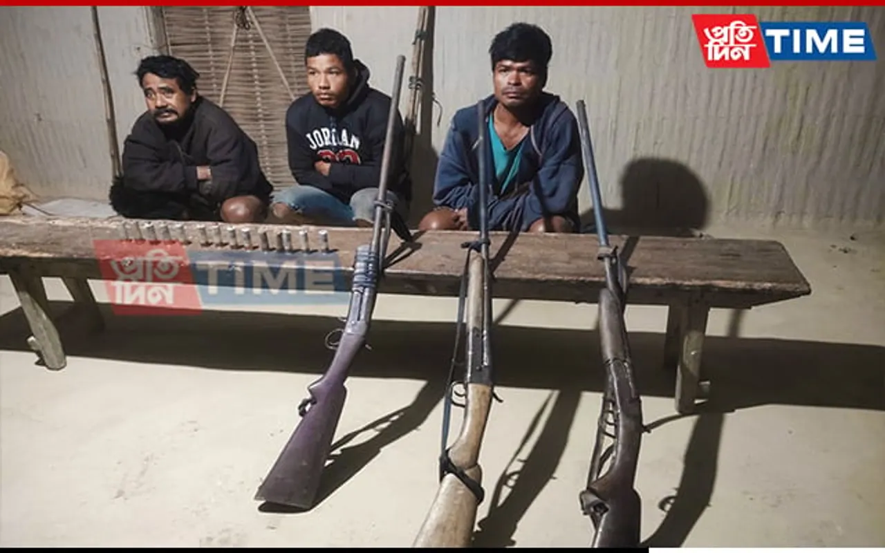 Three Held With Rifles, Ammunition In Assam's Sonitpur