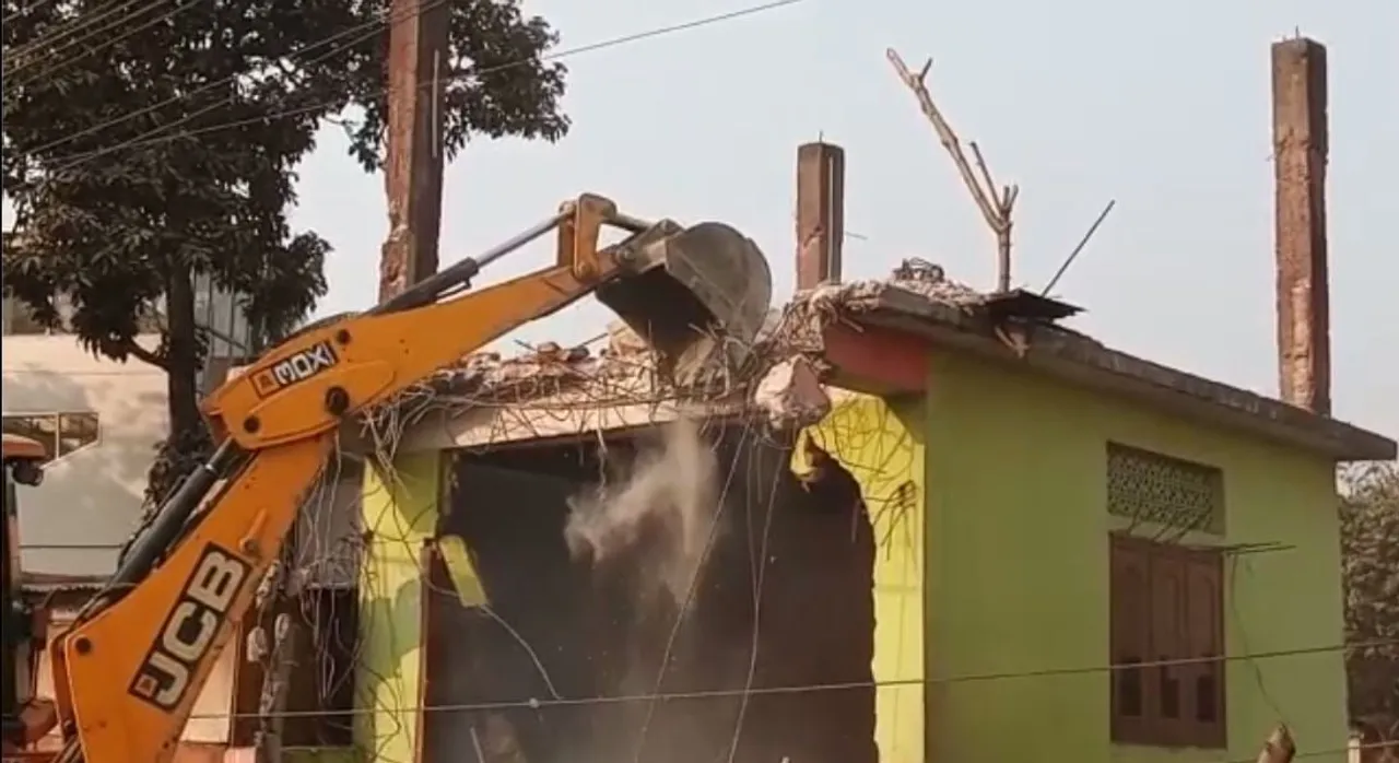 GMC Demolish Building Built Over Pond in Basistha