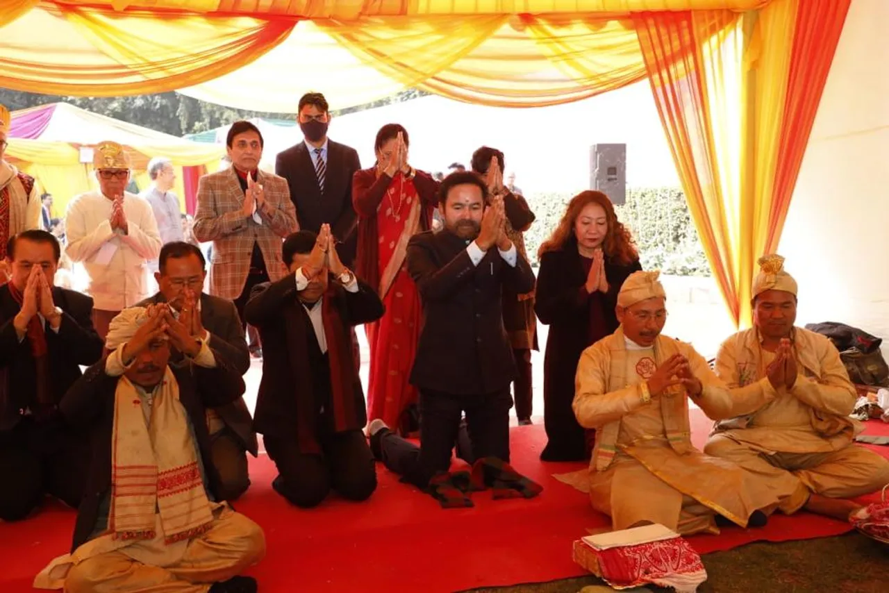 Sarbananda Sonowal Hosts Me-Dam-Me-Phi at His Official Residence in New Delhi