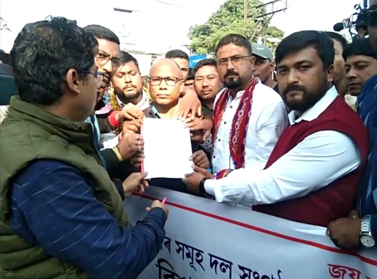 Assam: Several Pol Parties Stage Protest in Biswanath Against Merging of Districts