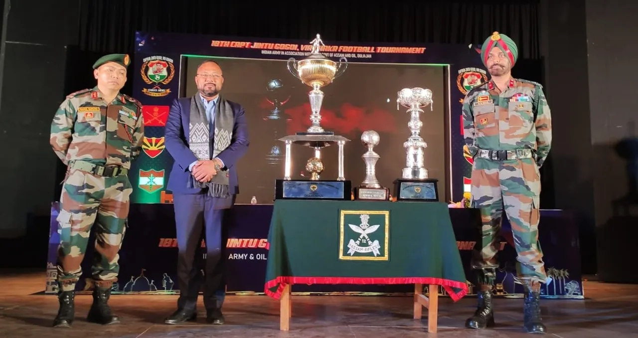 Capt. Jintu Gogoi Memorial Football Tournament from Feb 15, Trophies Unveiled 