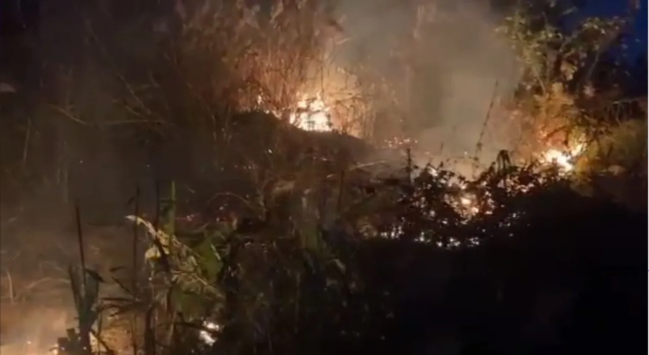 Wildfire Breaks Out in Mountains of Assam’s Sonapur