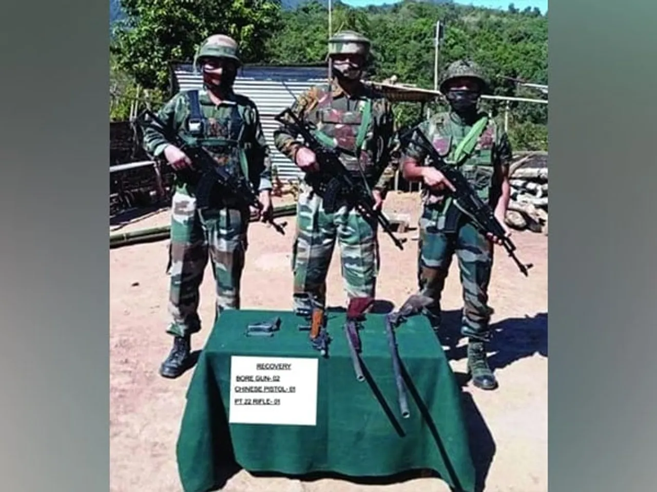 Assam Rifles Recover Arms, Ammunition From Temporary Hut In Mizoram