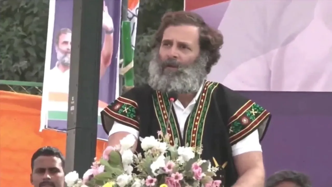 Congress Leader Rahul Gandhi Arrives in Shillong to Address Poll Rally