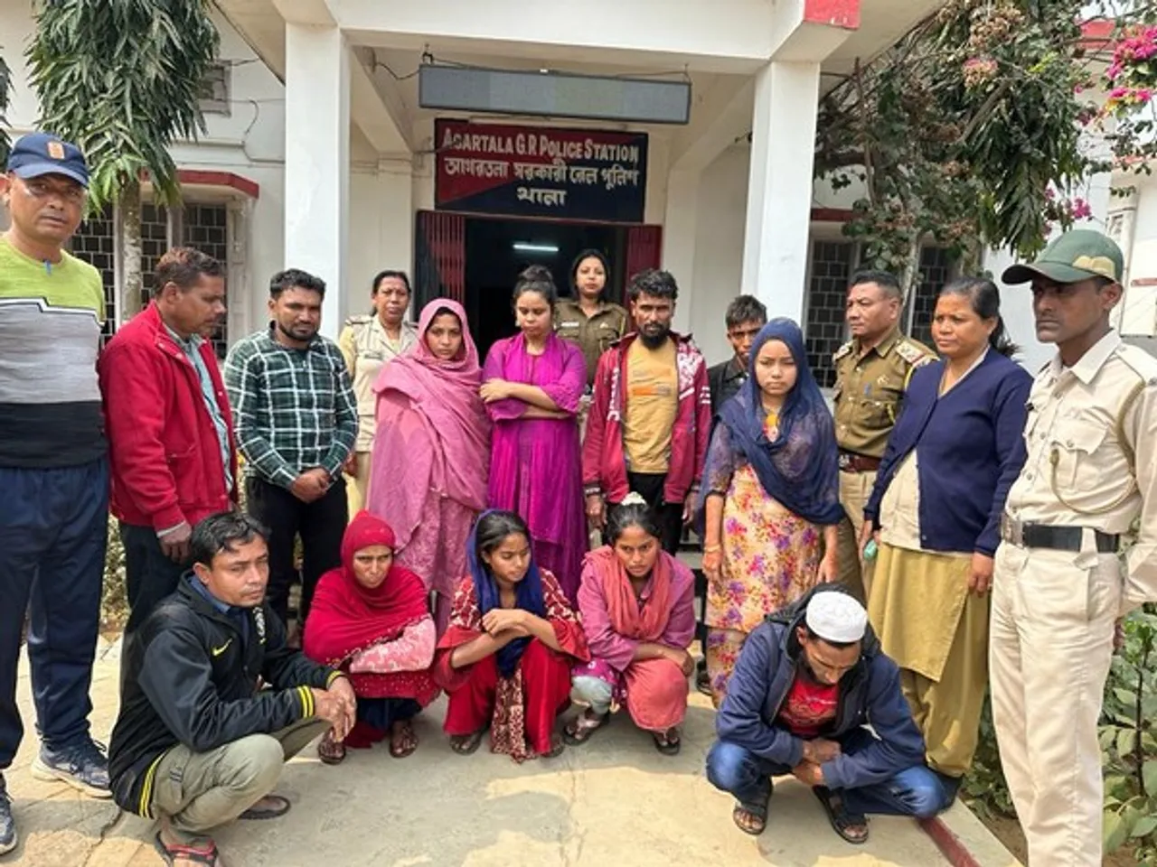 16 Detained at Agartala Railway Station for Illegally Entering India