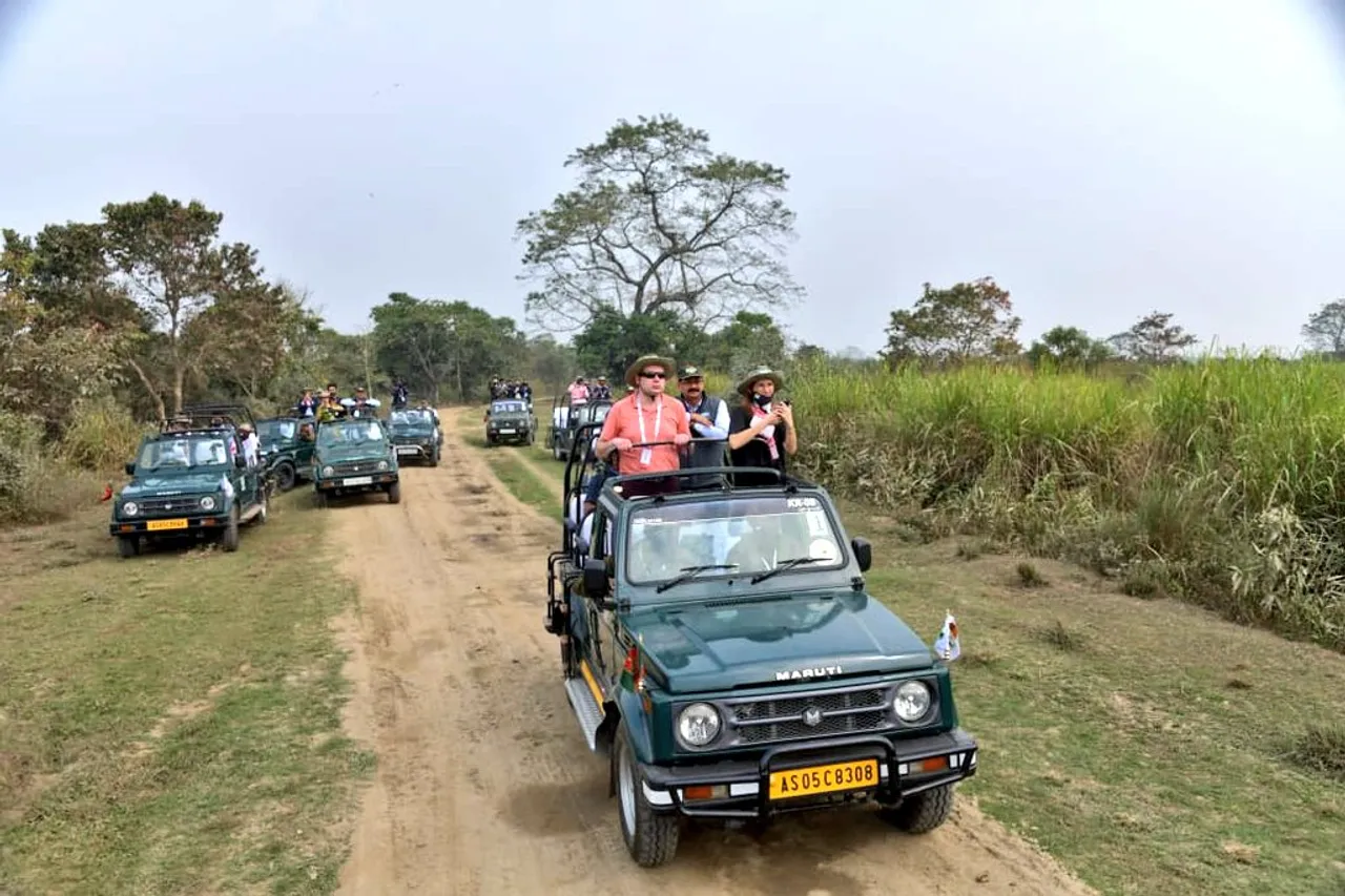Assam: G20 Delegates Tour Kaziranga National Park, Enjoy Jeep Safari