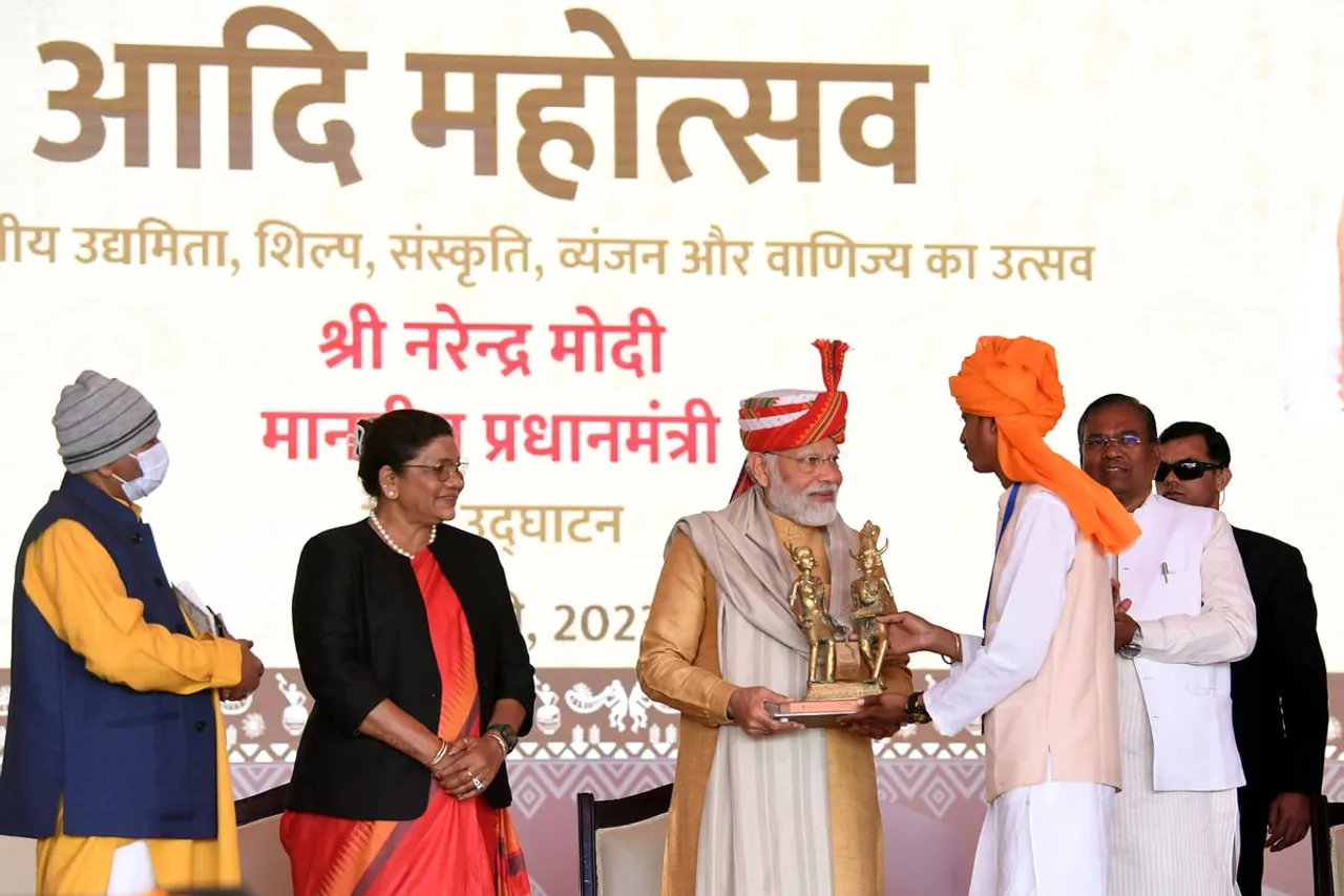 PM Modi Inaugurates 'Aadi Mahotsav' to Showcase Vibrant Tribal Culture 