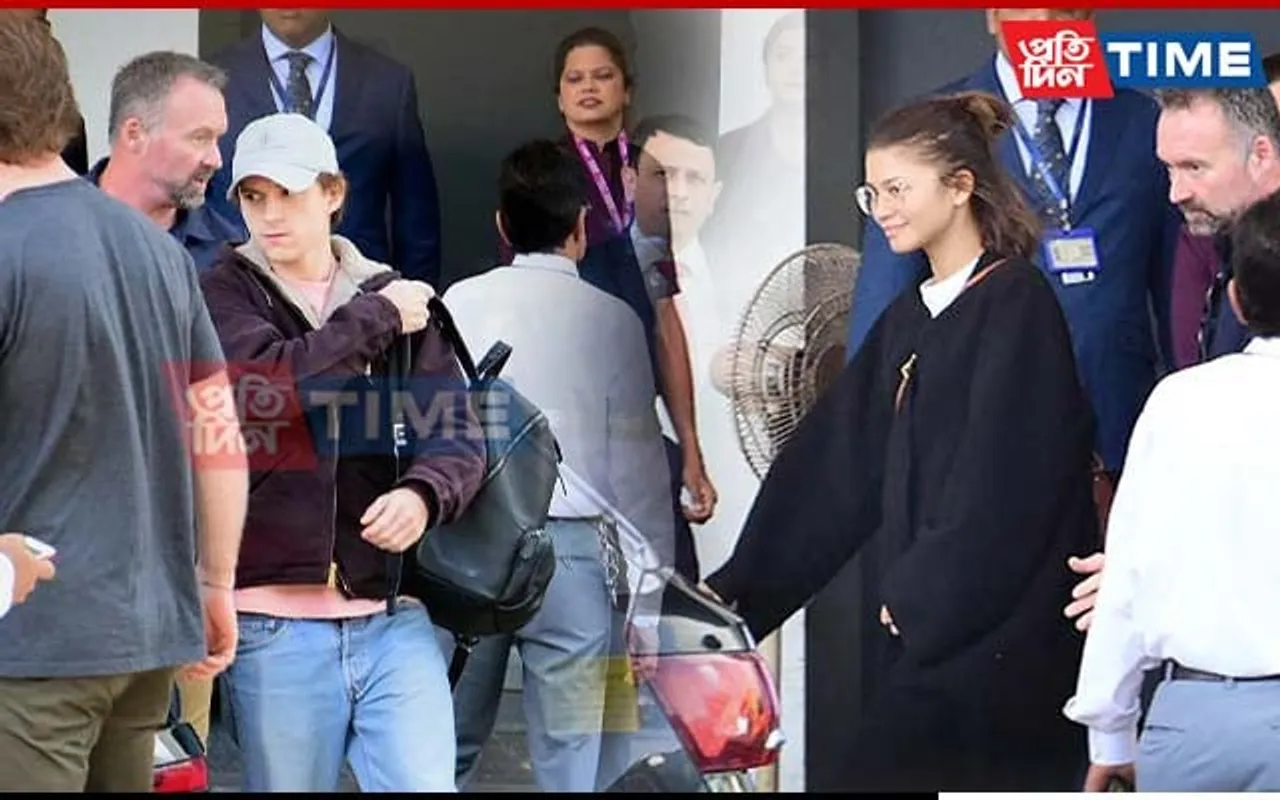 'Spider-Man' Stars Tom Holland and Zendaya in India! 