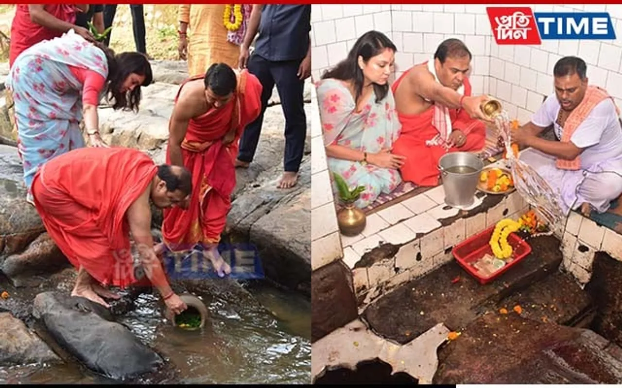 Maha Saptami 2023: Assam CM Collects Holy Water From Ashram In Guwahati