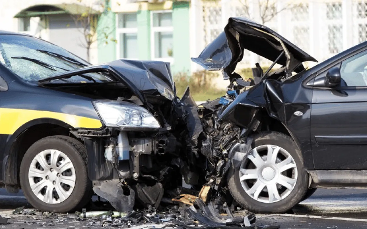 Guwahati: 2 Cars Collide Head On Atop Ganeshguri Flyover
