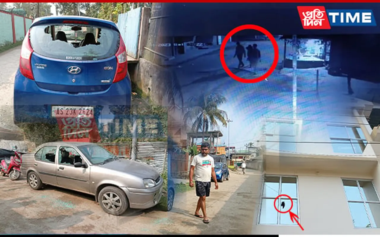 Unidentified Miscreants Goes On Rampage in Digboi, Vehicles Damaged