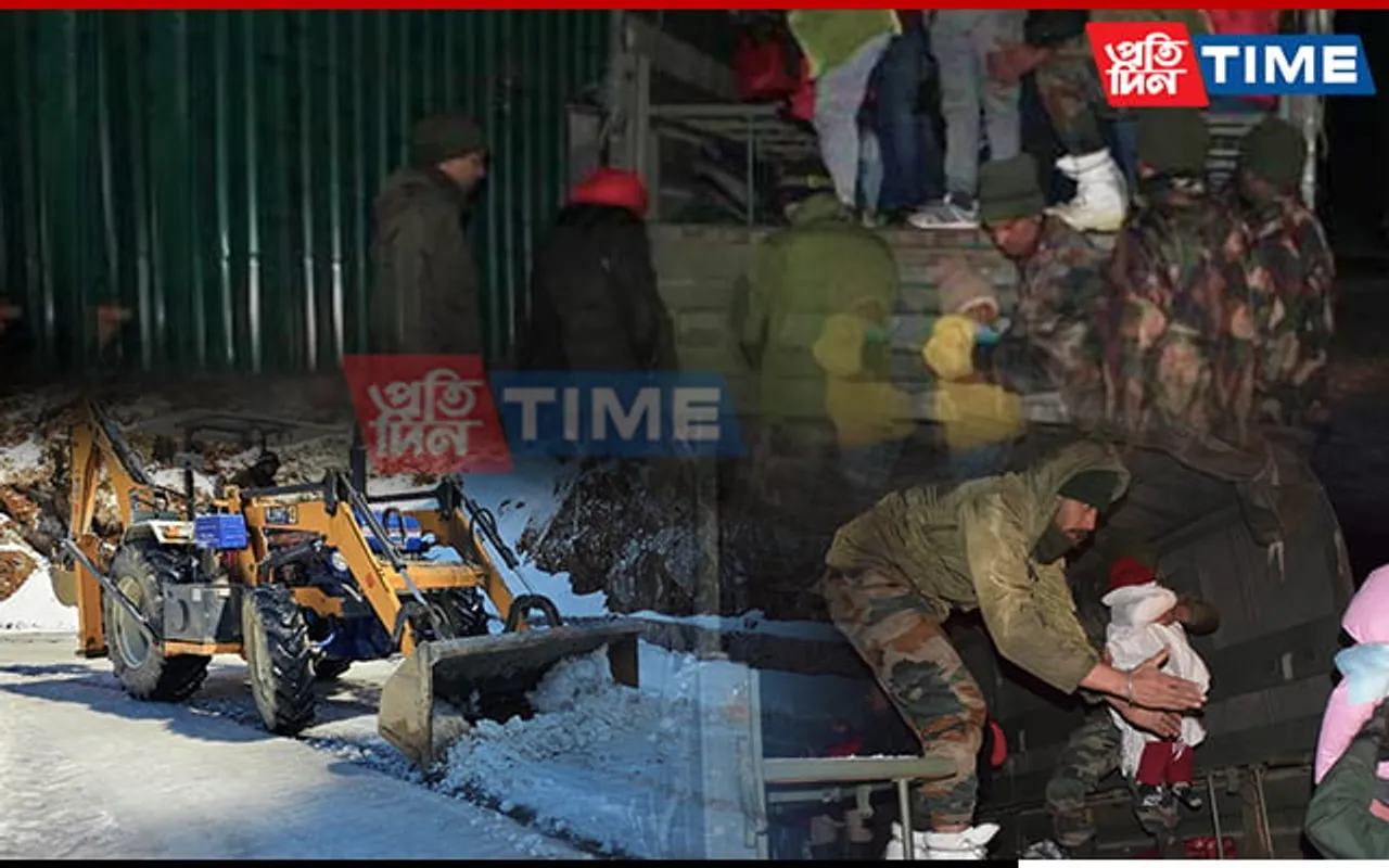 Army Rescues 360 Tourists Stranded Due To Heavy Snowfall in East Sikkim