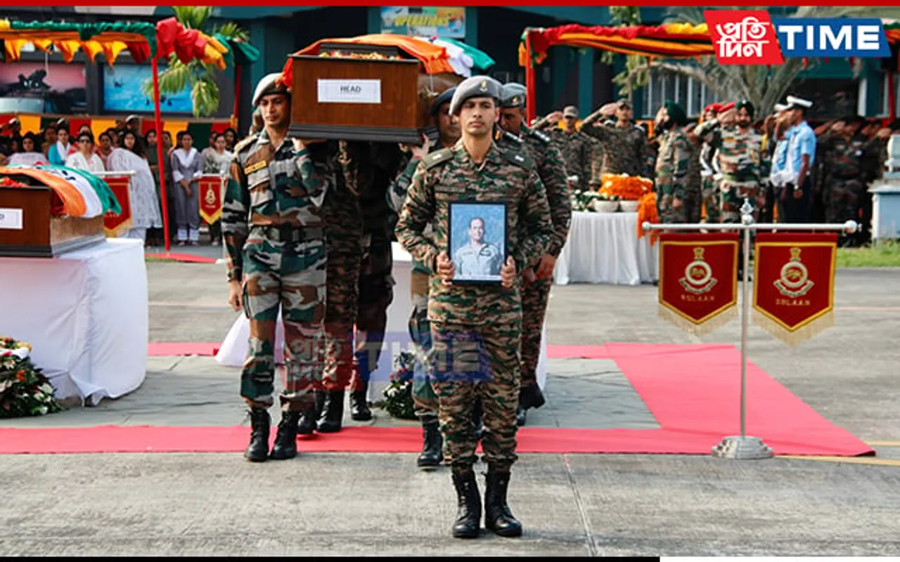 Arunachal Helicopter Crash: Army Pays Obeisance To Military Personnel In Tezpur