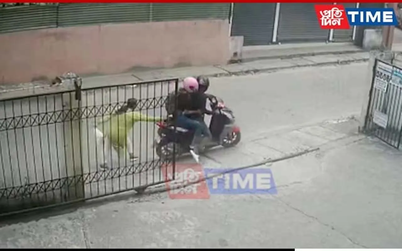 Caught On Cam: Bikers Snatch Woman's Bag In Guwahati's Beltola