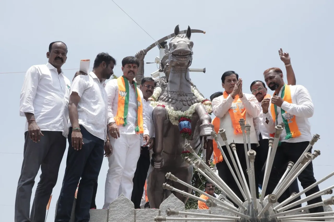 Sarbananda Sonowal Rallies Support for BJP’s ‘Double Engine Sarkar’ in Karnataka