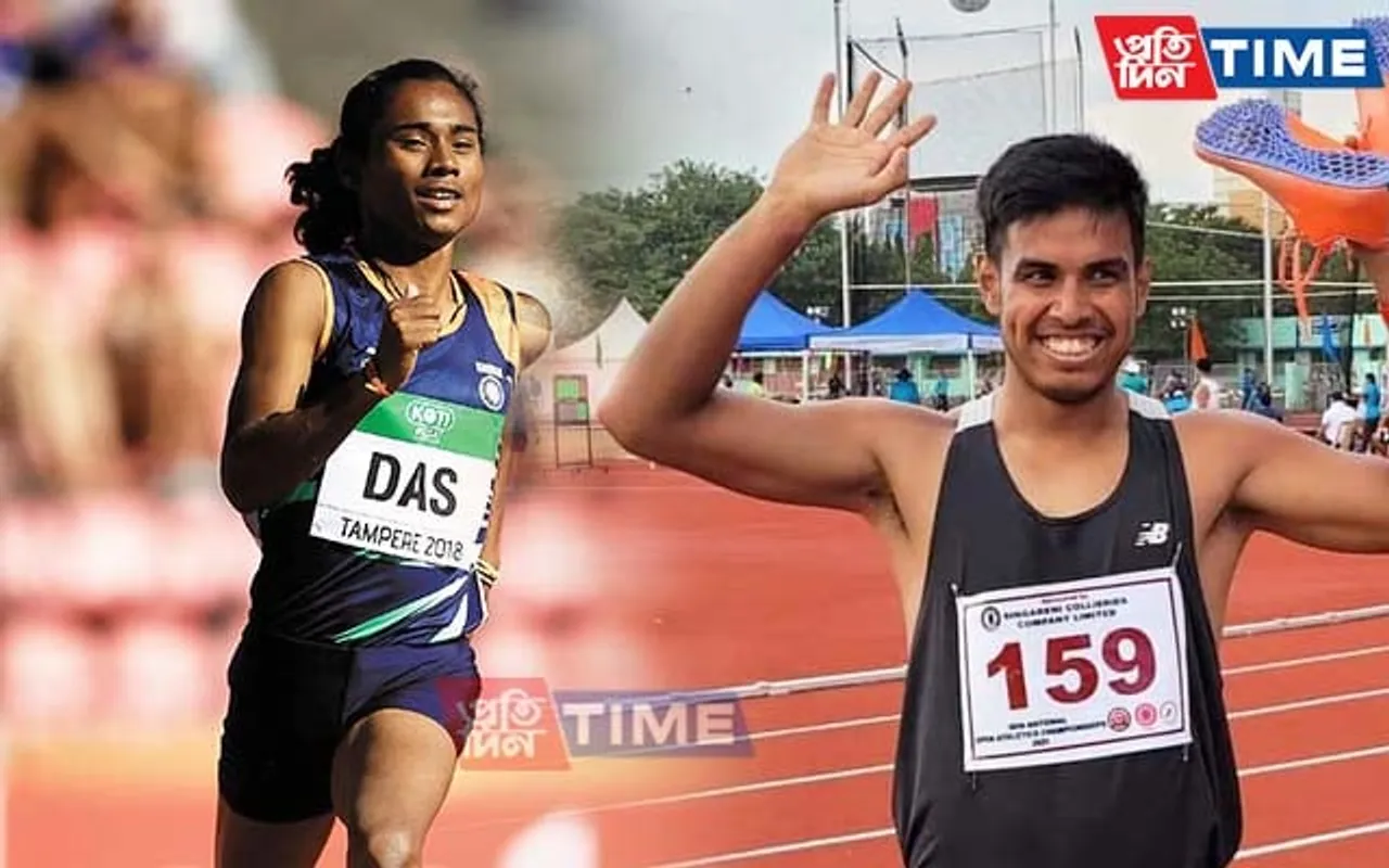 Assam’s Amlan Borgohain, Hima Das Bag Gold at 3rd Indian Grand Prix