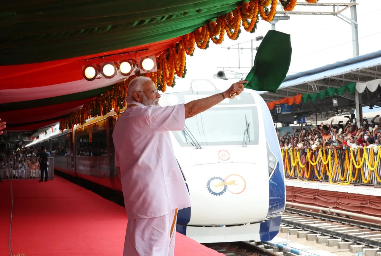 PM Modi Flags off Kerala’s First Vande Bharat Express