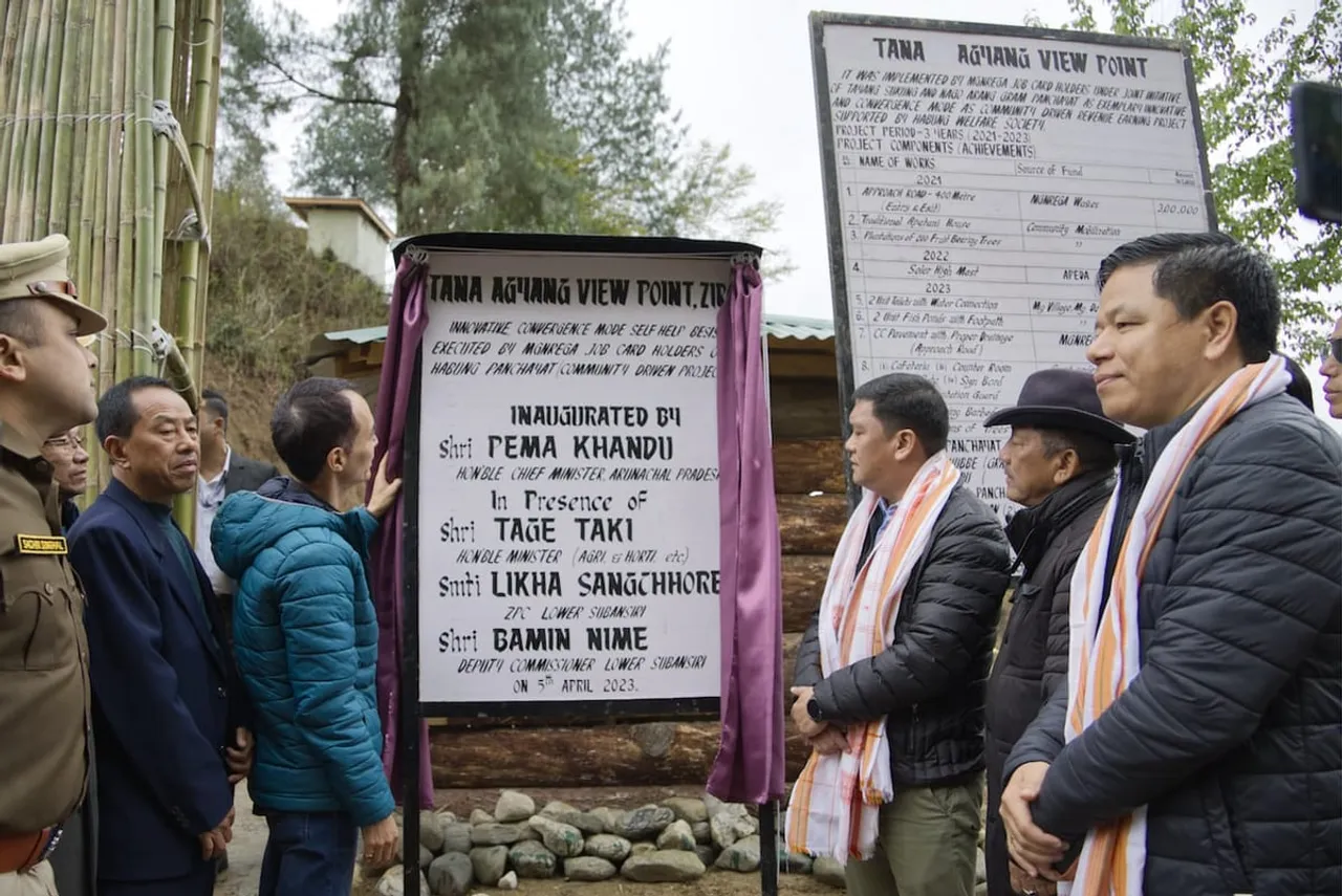 Arunachal CM Inaugurates Tana Agyang View Point In Ziro