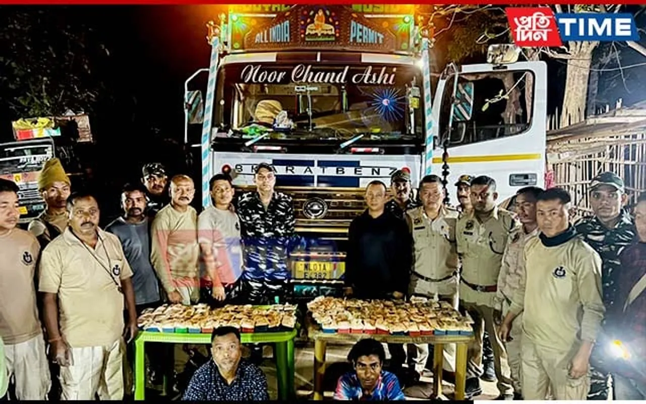 Karbi Anglong Police Intercept Truck From Manipur, Seize 1.3 kg Heroin