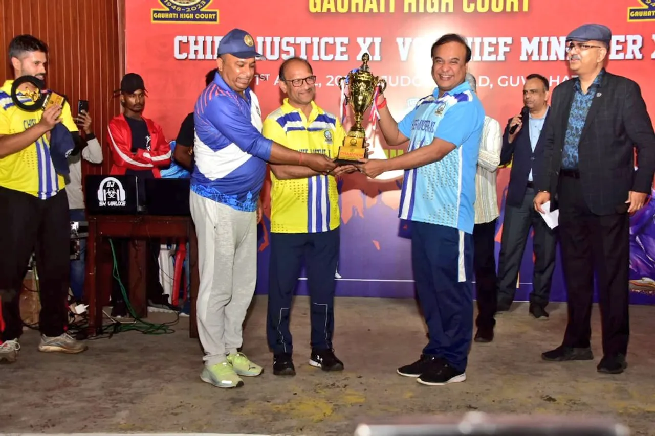 Assam CM Takes Part in Special Cricket Match in Guwahati