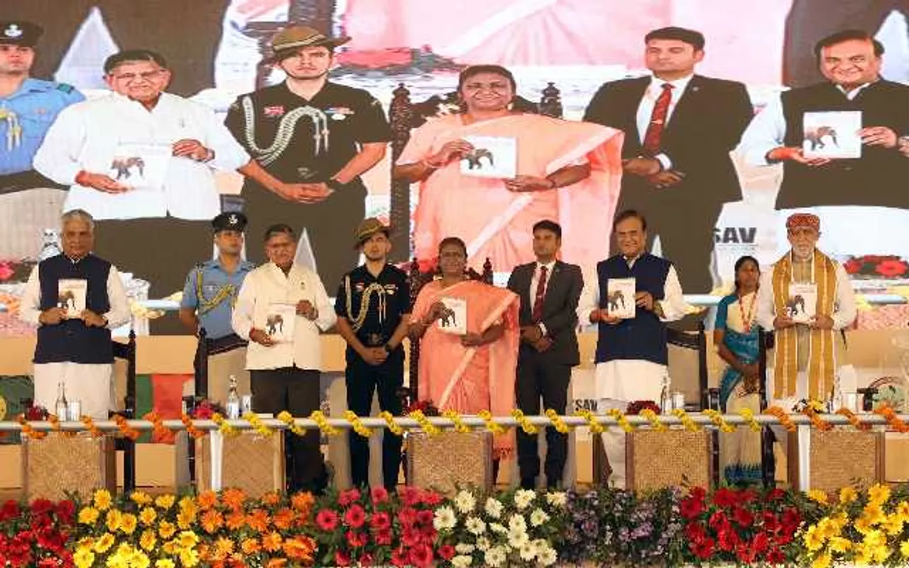 Elephants Hold Significance in Indian Tradition: Prez Murmu at Gaj Utsav