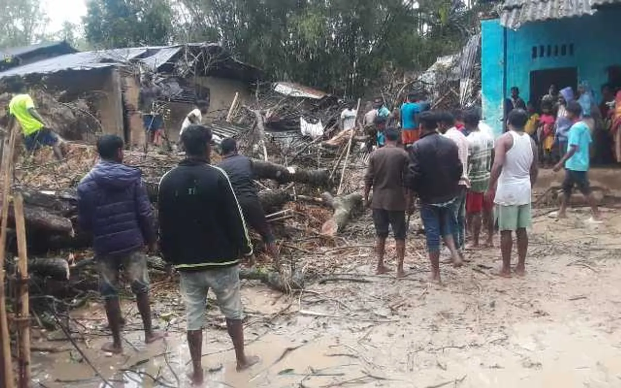 Elderly Woman Killed After Storm Uproots Huge Tree in Assam’s Lahowal