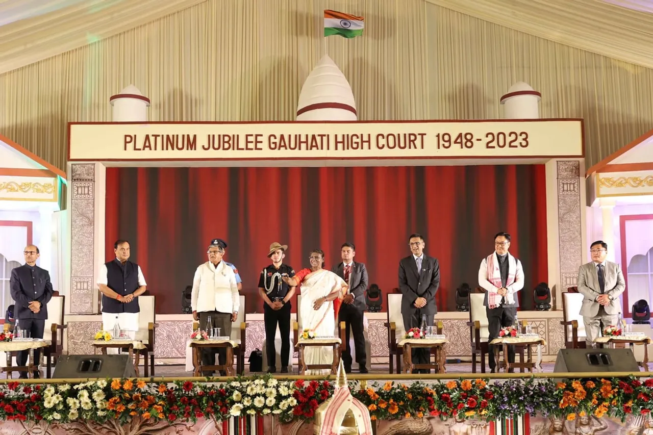 Droupadi Murmu Attends Gauhati HC’s Platinum Jubilee Celebrations 