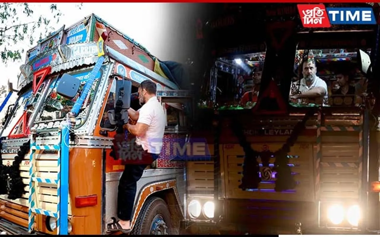 Rahul Gandhi Takes 50 Km Truck Ride, Talks To Drivers About Problems