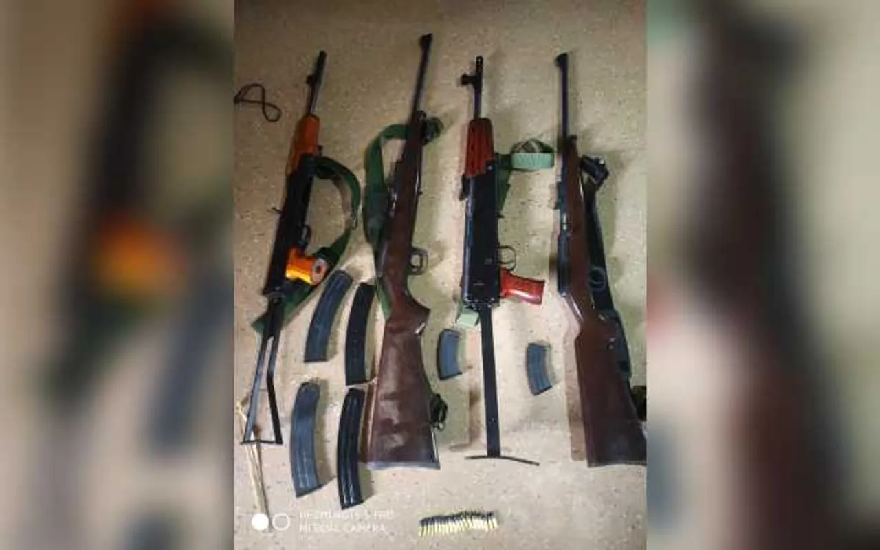 Huge Cache of Weapons Seized During Operation in Mizoram