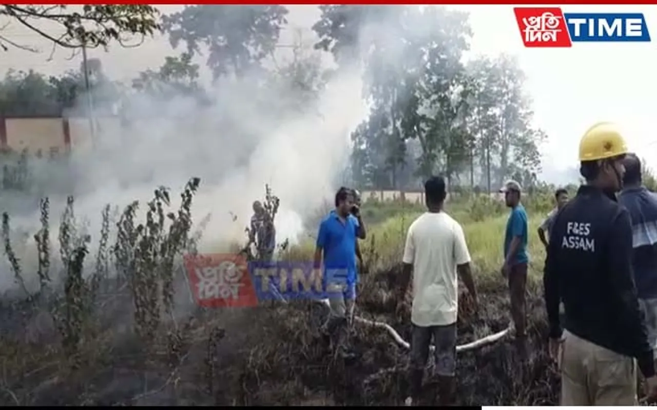 Massive Fire at Samaguri Power Grid Station in Assam’s Nagaon