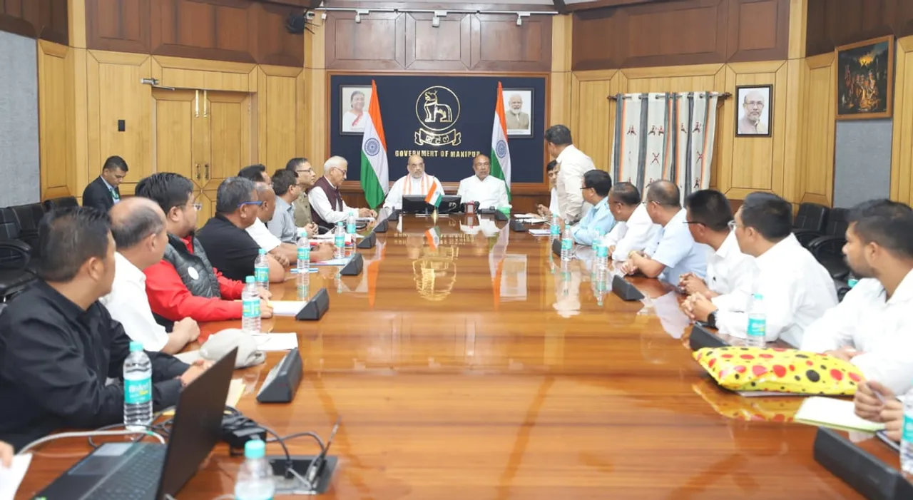 Amit Shah Holds Discussions with Civil Society Organizations in Manipur