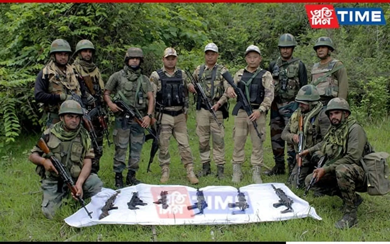 Manipur: Security Forces Recover 22 Weapons During Ongoing Combing Op