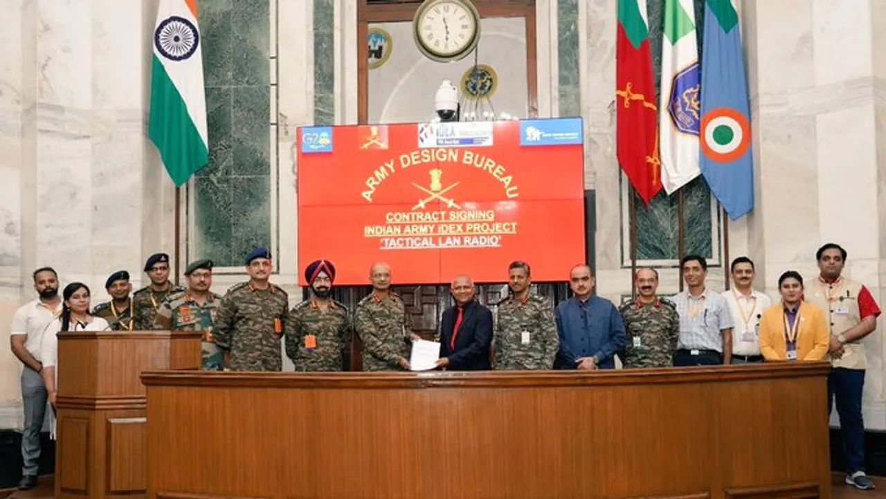 Indian Army Signs Contract For Procurement of ‘Tactical Lan Radio’ Through iDEX
