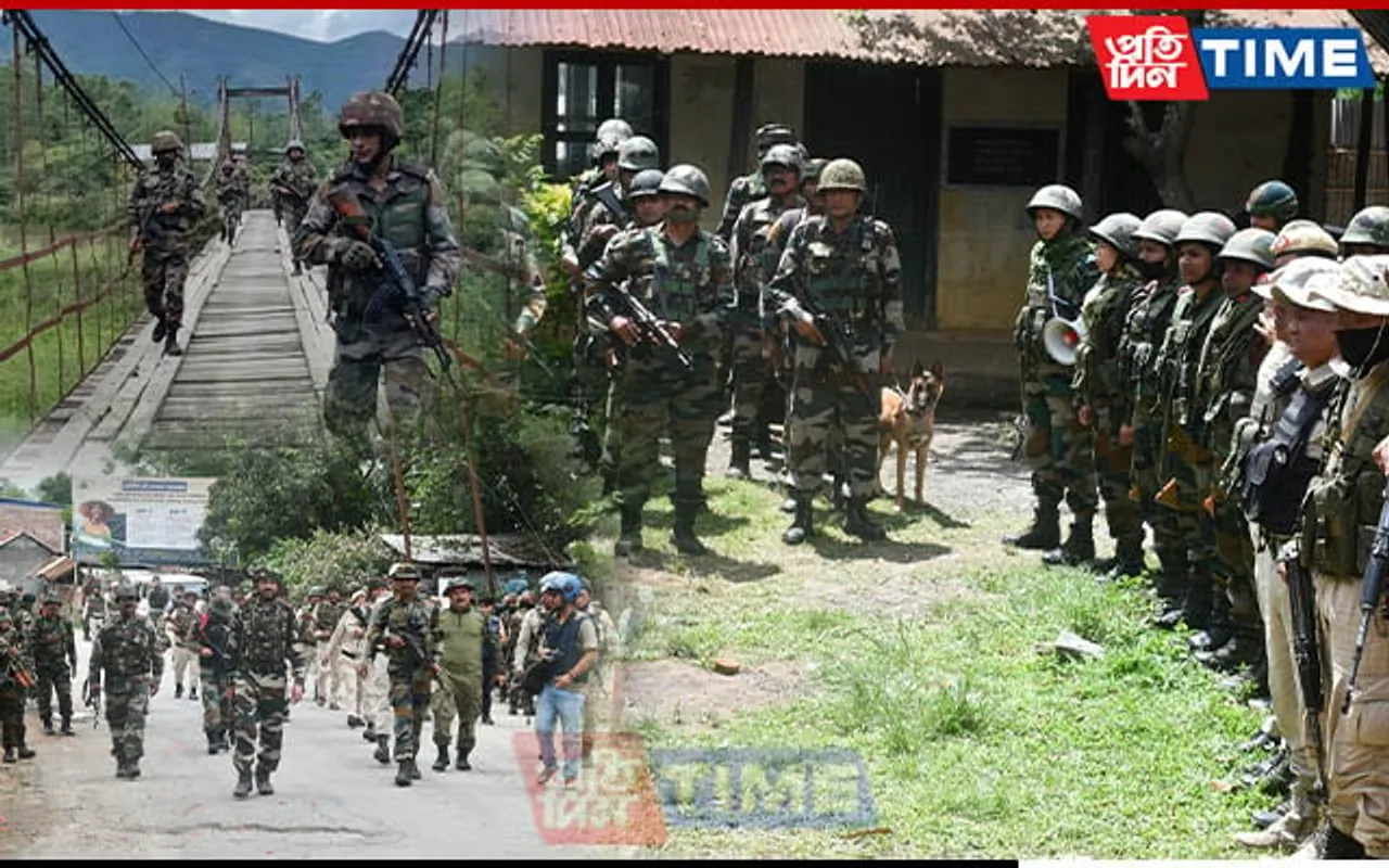 Security Forces Continue Combing Operations For 2nd Consecutive Day in Manipur 