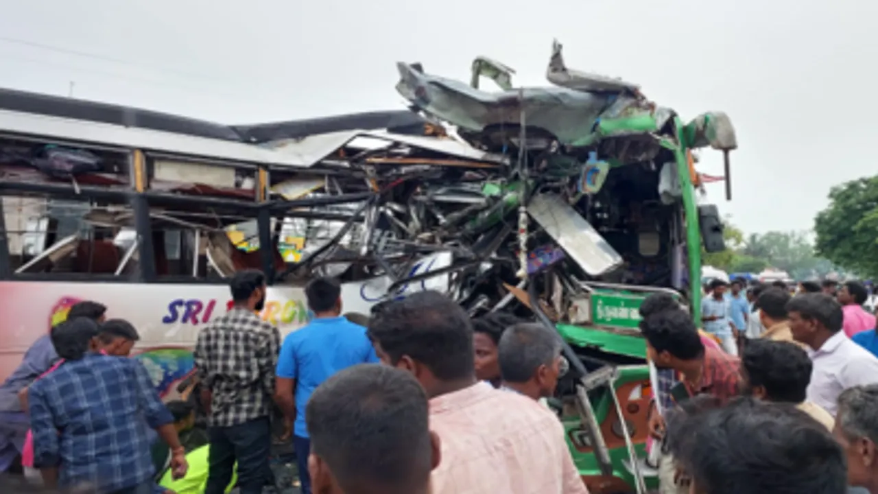 4 Killed, 80 Injured in Head-On Collision in Tamil Nadu