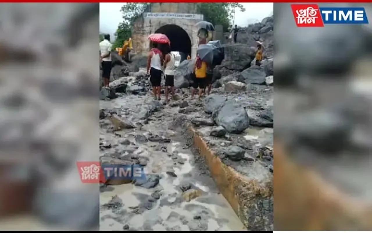 Meghalaya: Sonapur Tunnel Blocked Again After Landslide