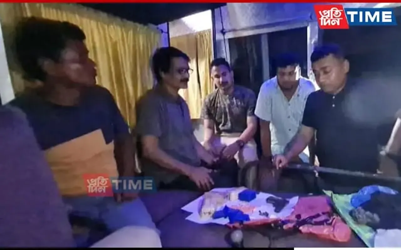 Assam: Firearms, Ammo & Yaba Tablets Seized From Bus In Mankachar