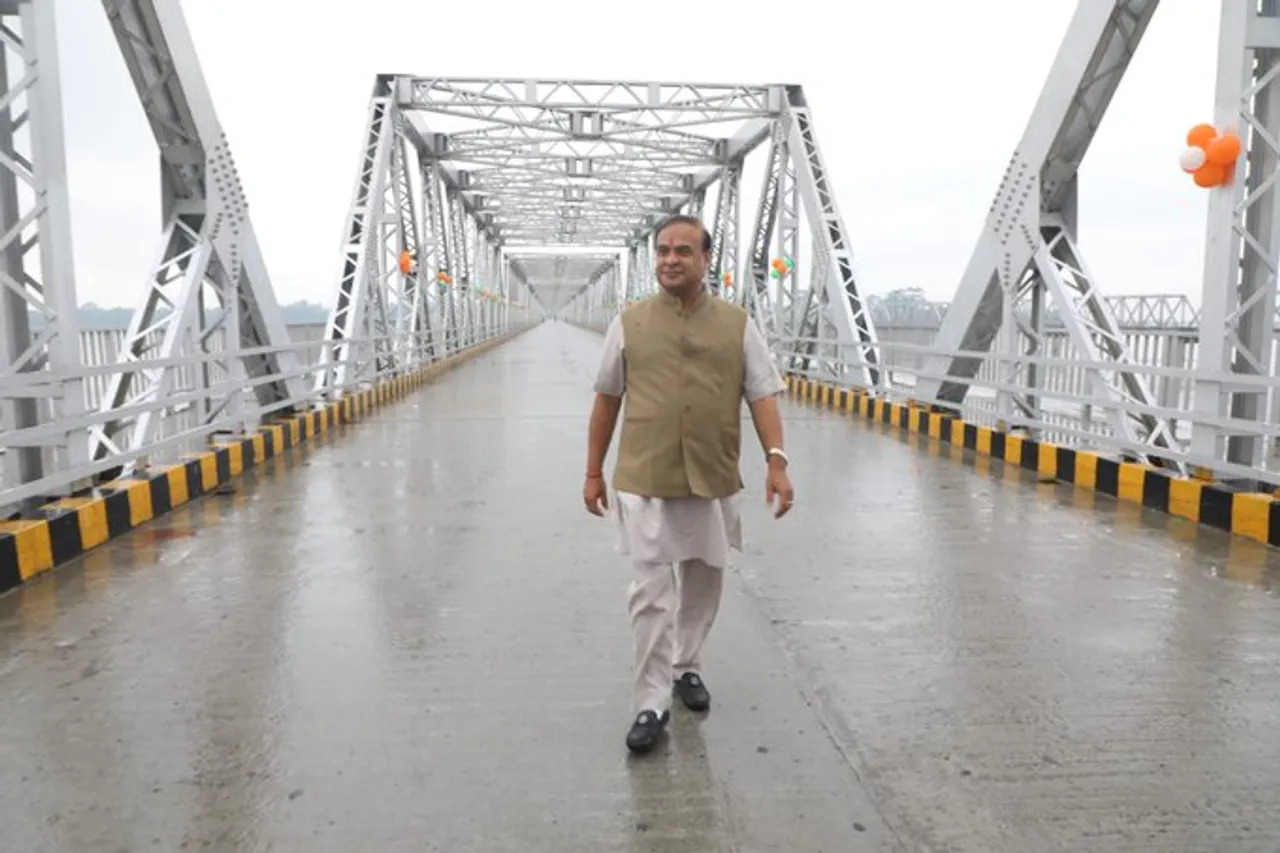 Assam: CM Sarma Inaugurates Bridge Over River Gangadhar in Dhubri