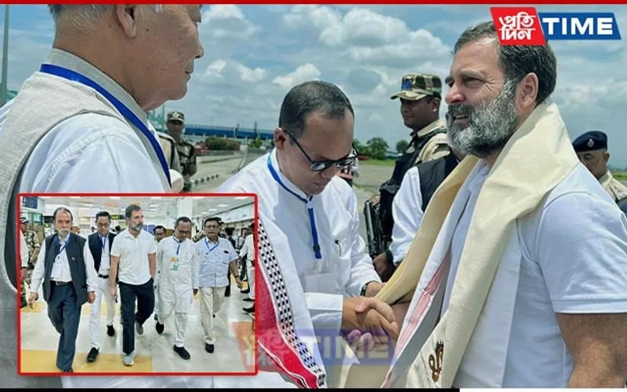 Rahul Gandhi Reaches Imphal For 2-Day Visit To Violence-Stricken Manipur