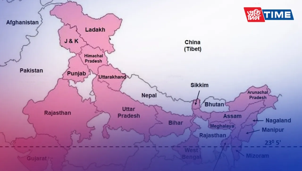 List of the Indian States that Border China