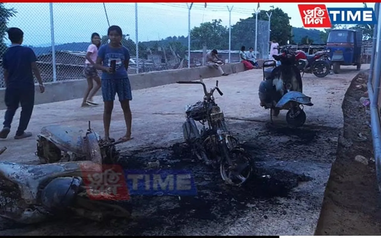 Guwahati: Arsonists Torch Four Bikes In Hengerabari; Probe Launched