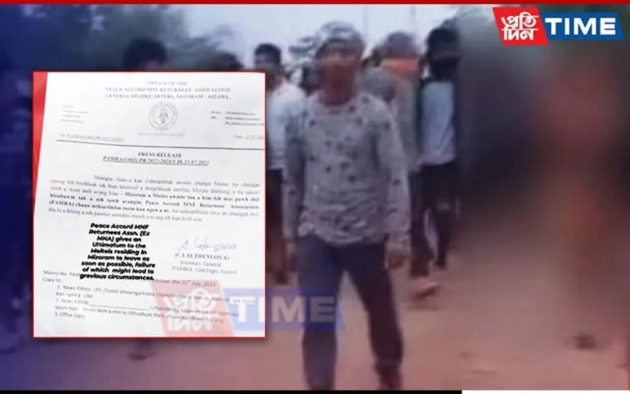 Peace Accord MNF Returnees Association Warns Meiteis in Mizoram to Leave State