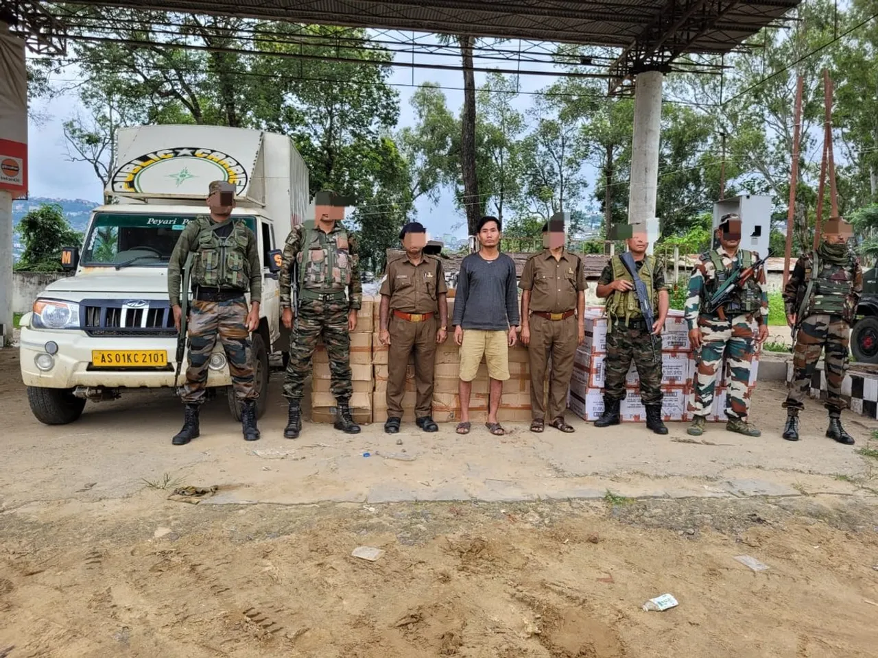 Assam Rifles Seized Foreign Cigarettes Worth Rs 1.35 Cr in Nagaland