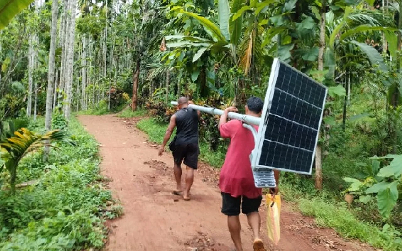 Meghalaya: Solar Lights Installed In West Garo Hills To Reduce Human-Elephant Conflict
